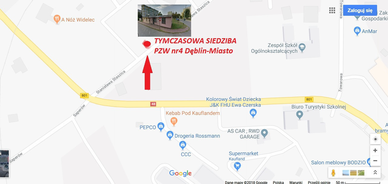 tymczasowa siedziba koła